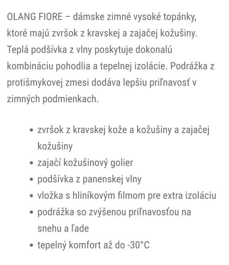 Olang zimné topánky, olang,36