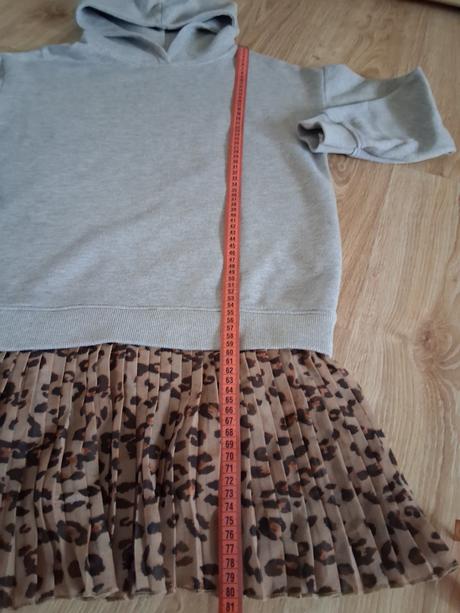 Dievčenske mikinové šaty, zara,152