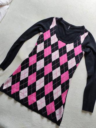 Pletené minišaty, fishbone,s