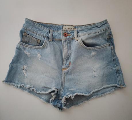 Riflové šortky, zara,s