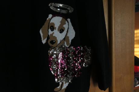 Krasny damsky sveter so psikom xl, dorothy perkins,xl