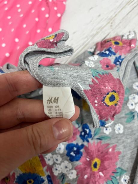 Šaty na leto 104 4ks, h&m,104