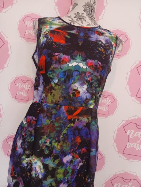 Zdobené farebné šaty, h&m,38