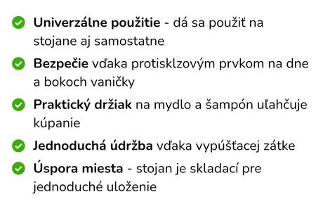 Vanička so stojanom a vypustom, 