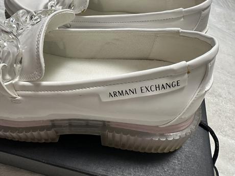 Biele lakované topánky zn armani exchange originál, armani,39