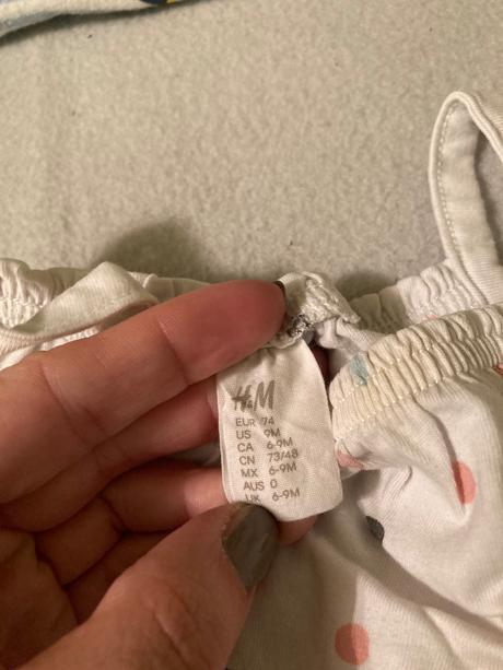 Overal hm bodkovany, h&m,74