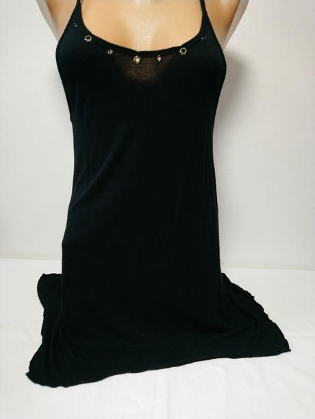 Dámsky čierny top na ramienka, h&m, h&m,xs