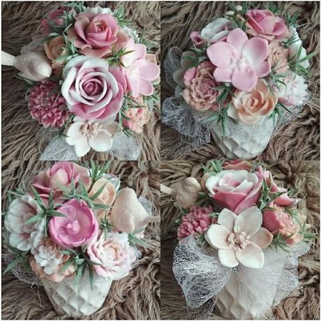 Mydlové boxy, kyticky, dekoracie, 