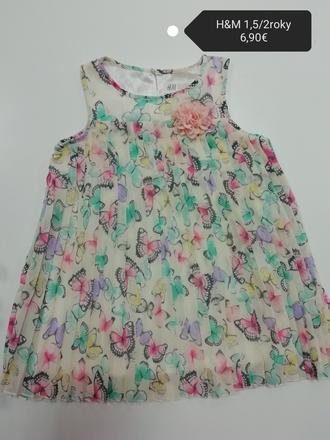 Motýlikové šaty / tunika h&m, h&m,92
