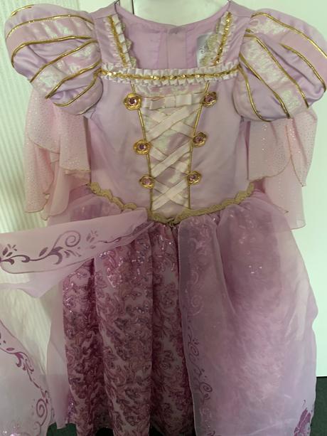 Rapunzel deluxe disney kostým s črievicami a korun, 