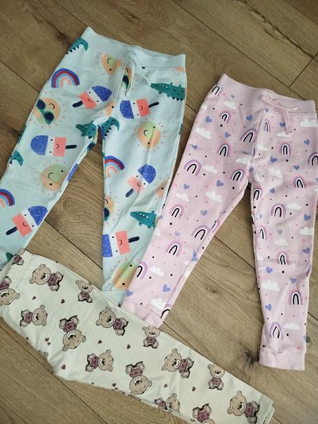 Tepláky 2 ks + legíny, 104