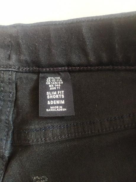 Riflové kraťasy, denim,146