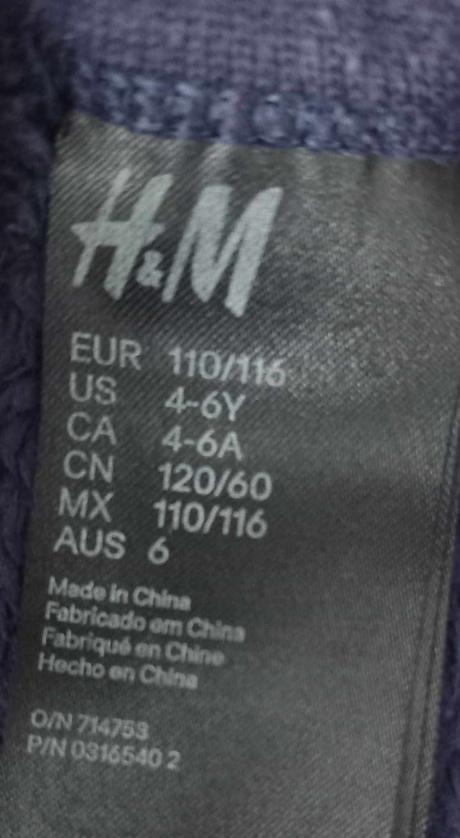 Teplá mikina frozen, h&m,122