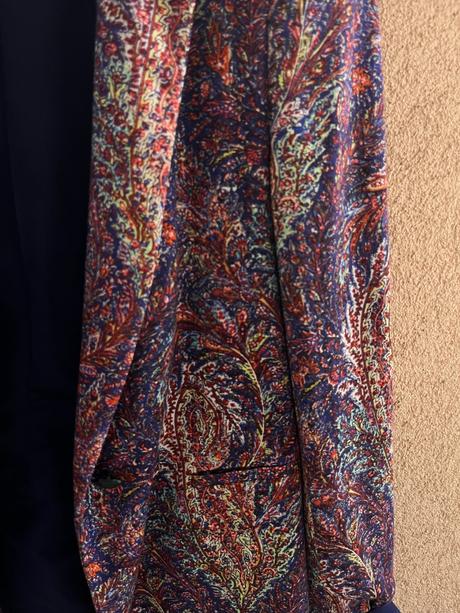 Fialové sako s ornamentami zara, zara,m