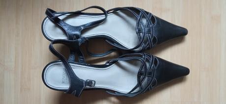 Kožené lodičky / sandále 38, minozzi,38