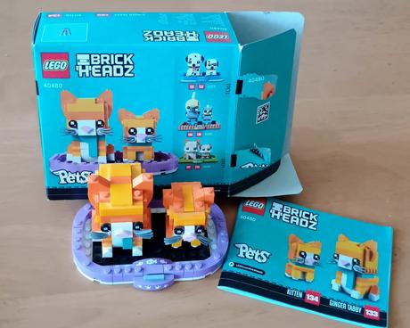 Lego brick head ryšavá mačka 40480, 