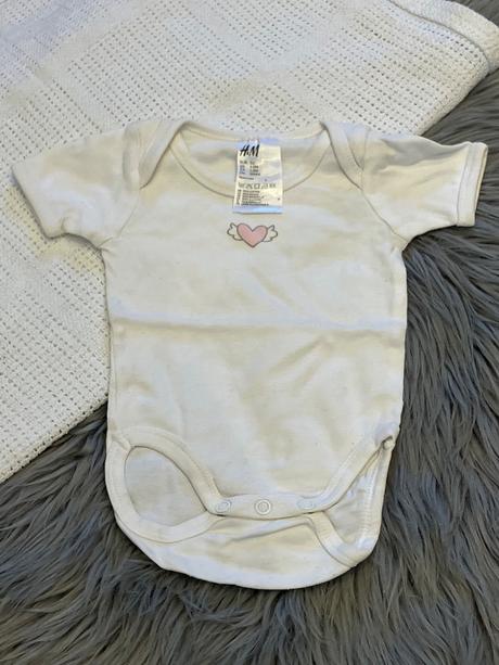 Dievčenské body so srdiečkom h&m (56), h&m,56