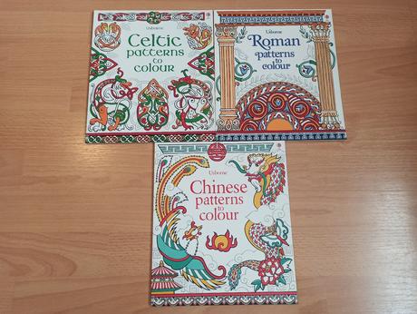 Usborne patterns to colour celtic roman chinese,