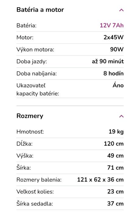 Elektrické autíčko mercedes benz amg sl65 lakovaná, 