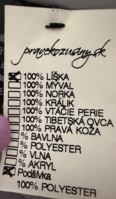 Sivá kožušinová vesta z pravej líšky, l / m