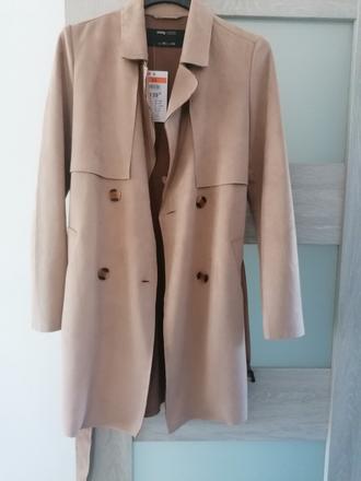 Kabát - imitácia brusenej koze, sinsay,xs