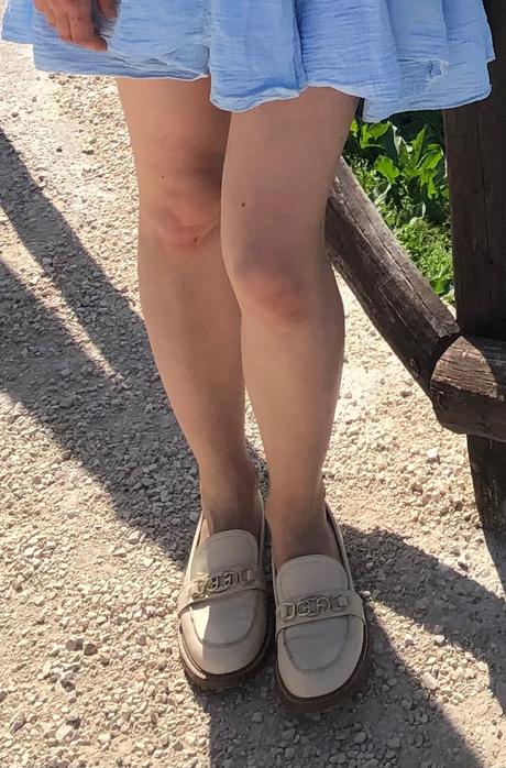 Bledé kožené mokasíny sam edelman 38, 38