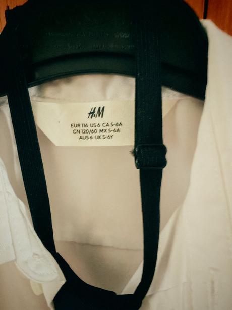 Košeľa hm 116 a kravata, h&m,116