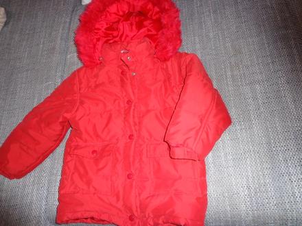 Teplá bunda s kozušinkou vel. 116, h&m,116