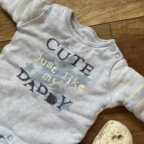 Hrubší overal s nápisom cute just like my daddy, f&f,56