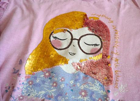 Tričko s premieňacími flitrami, george,134