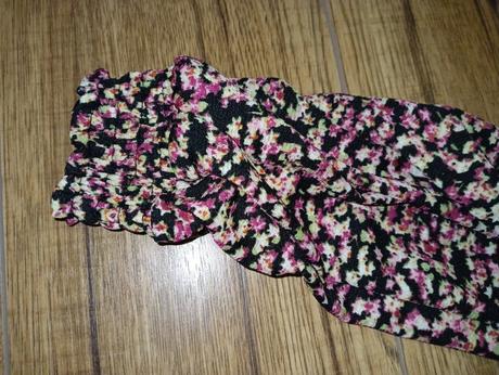 Kvetinkové maxi šaty s volánom, amisu,s