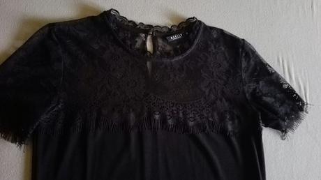 Čierny top s čipkou mohito, mohito,s