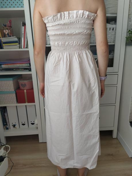 Šaty bez ramienok, h&m,xs