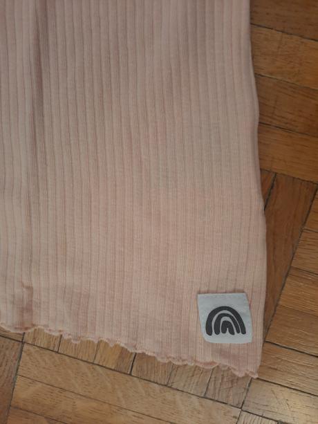 Dievčenské rebrované tričko, h&m,134