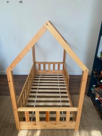 Postel domcek, šírka (cm): 85,dĺžka (cm): 160