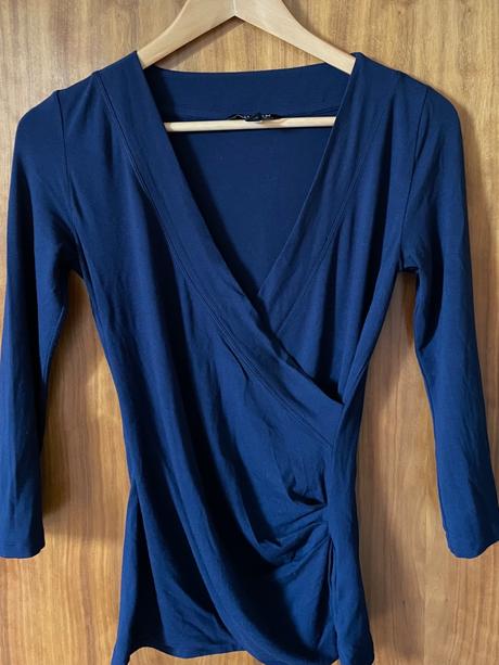 Zavinovací top s riasením véčkový výstrih, ralph lauren,xs