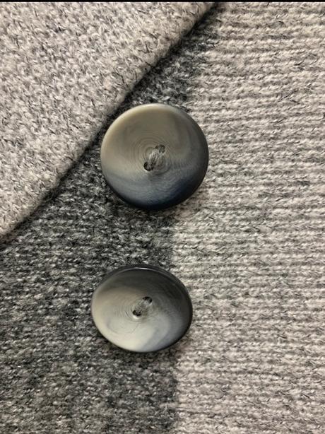 Teplý sivý akrylový kardigán, xl