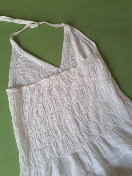 Biele letne maxi šaty, m