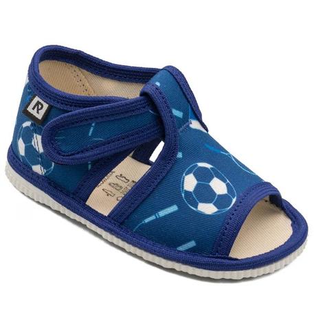 Detské papučky s otvorenou špičkou, suchý zips, rak,17 - 32