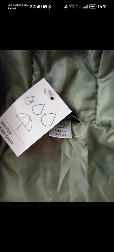 Nová chlapčenská vodeodolna bunda 104, pepco,104