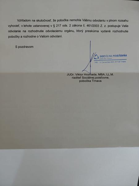 Ako riešiť odvolanie v Sociálnej poisťovni?