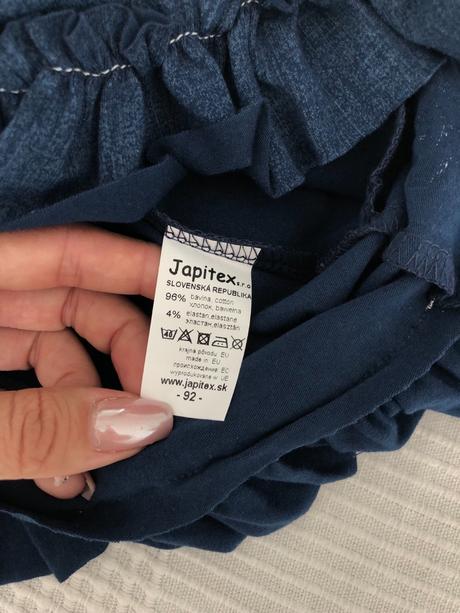 Riflové šaty/ tunika, japitex,92