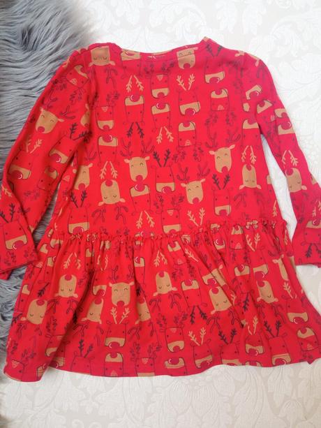 Dievčenské šaty vianoce f&f (18-24 mes.), 92