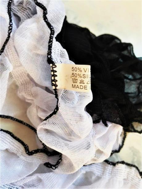 Hodvábna volánová šatka na krk, xxxl