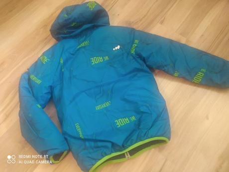 Zimná bunda obojstranná, decathlon,134