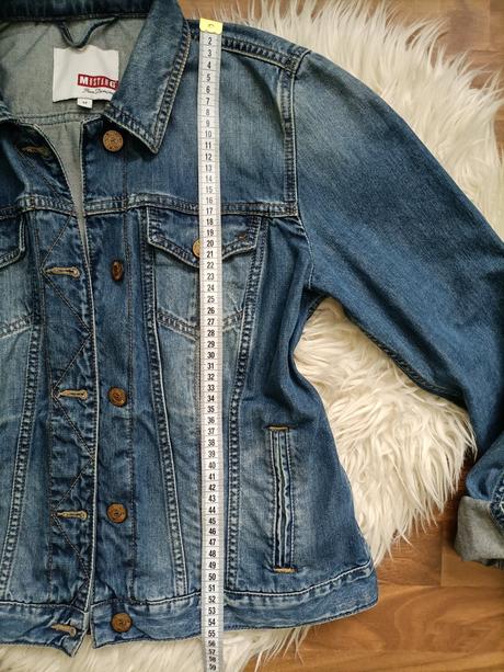 Krásna nadčasová riflova bunda, mustang,m