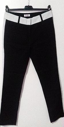 Trendy dvojfarebné nohavice, orsay,36