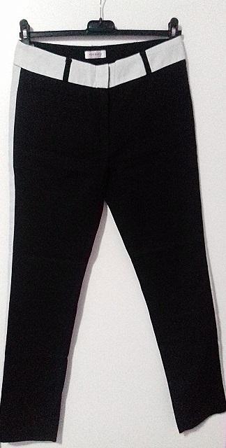 Trendy dvojfarebné nohavice, orsay,36