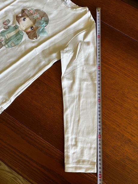 Tričko s dievčatkom s 3d mašľou 122/128, mayoral,122