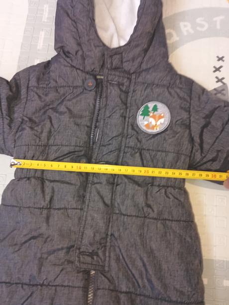 Zimný tmavosedy overal v.74, baby club,74